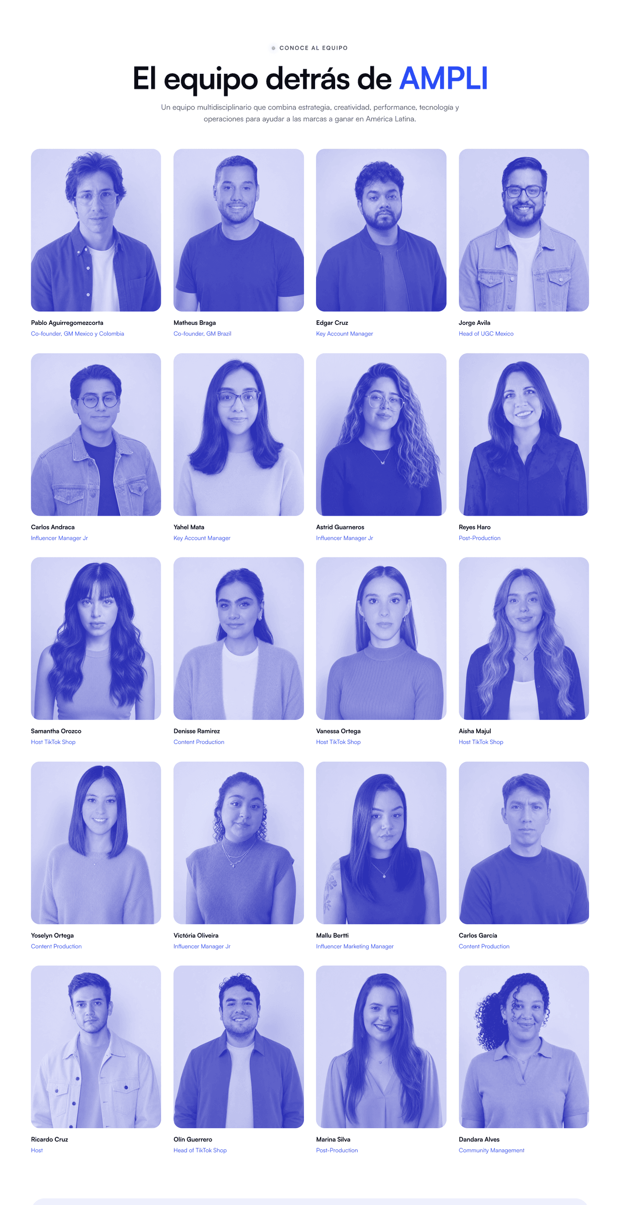 AMPLI — Team page