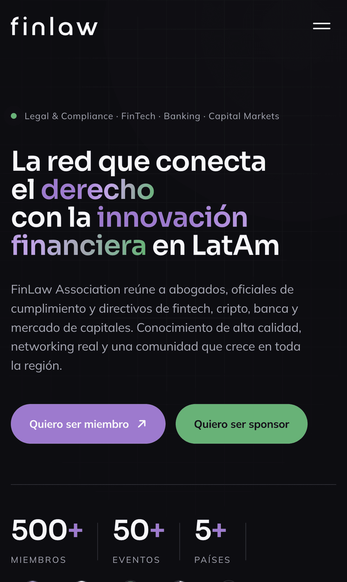 FinLaw — Mobile hero
