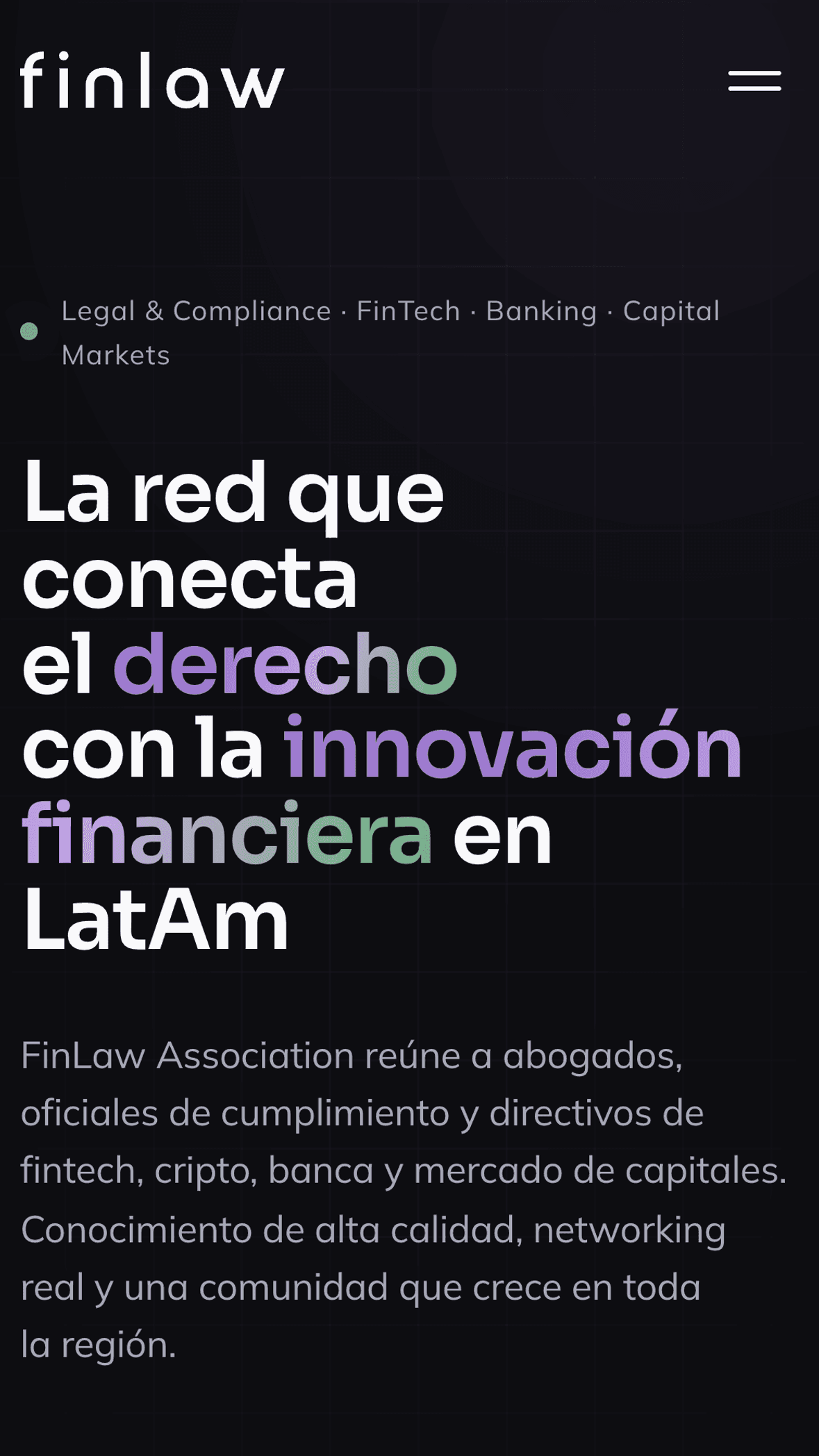 FinLaw: Mobile hero
