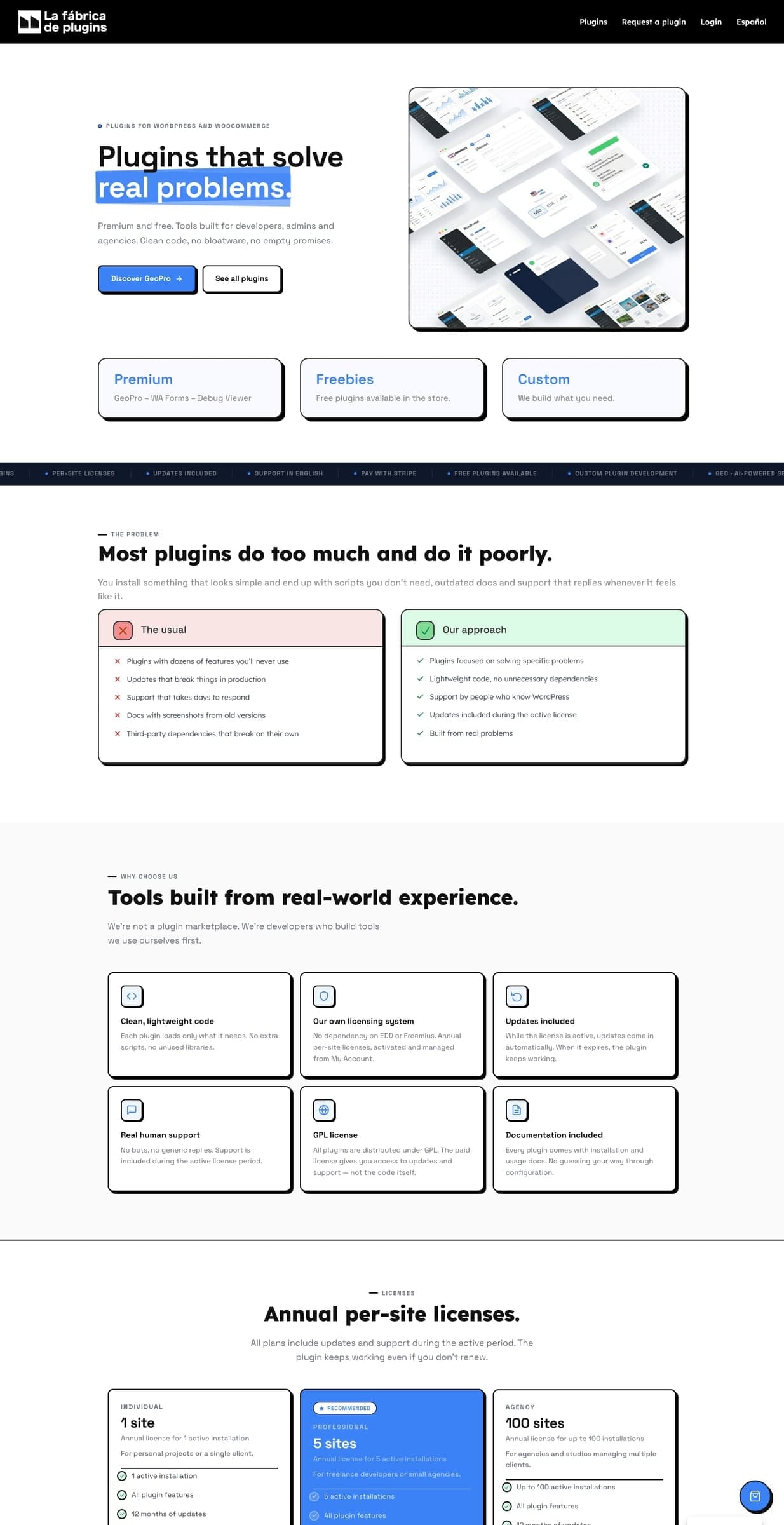 La Fábrica de Plugins — Full page