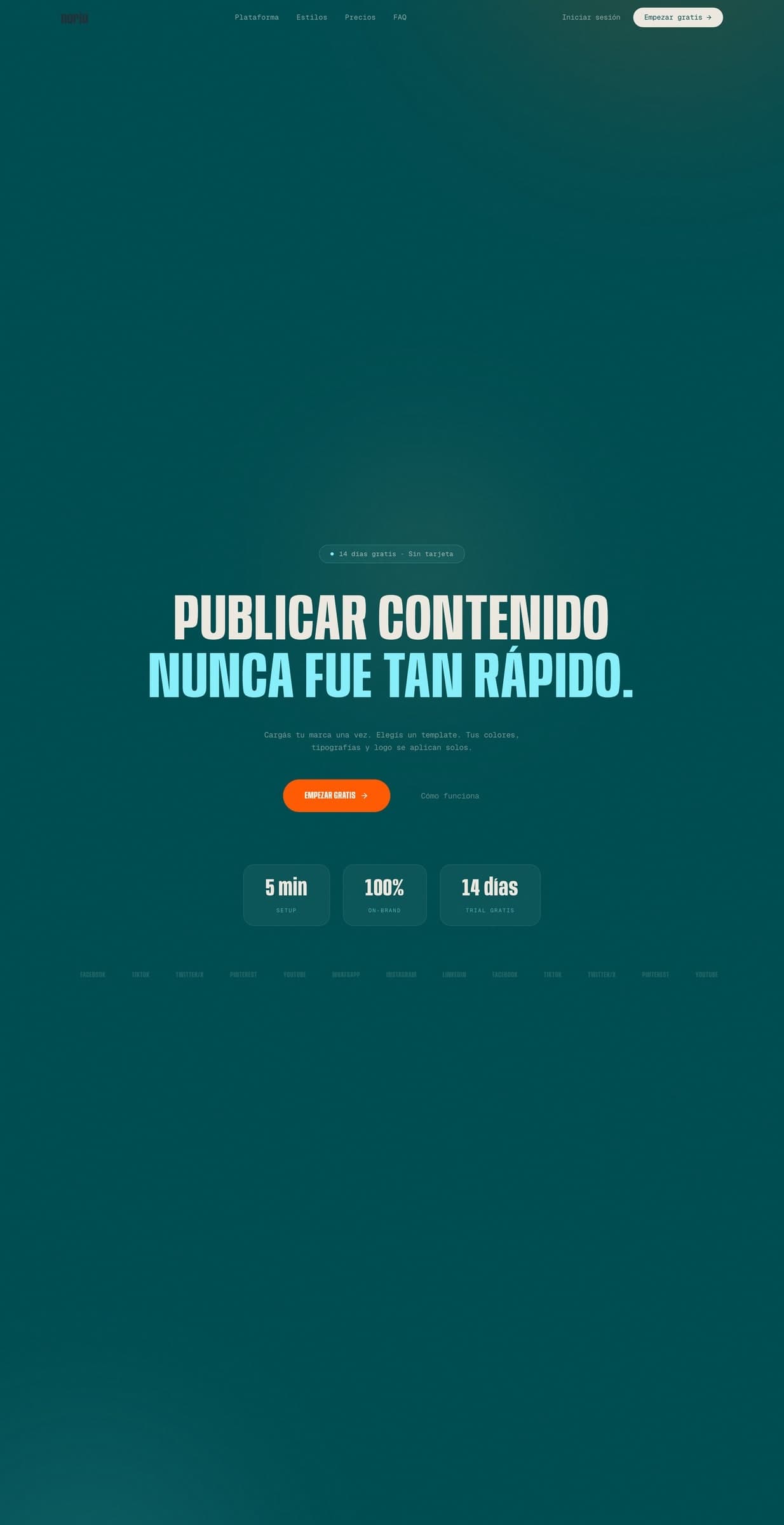 Noriu — Full landing