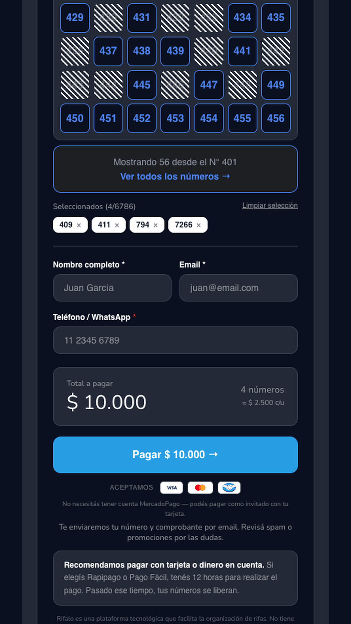 Rifalo — Checkout