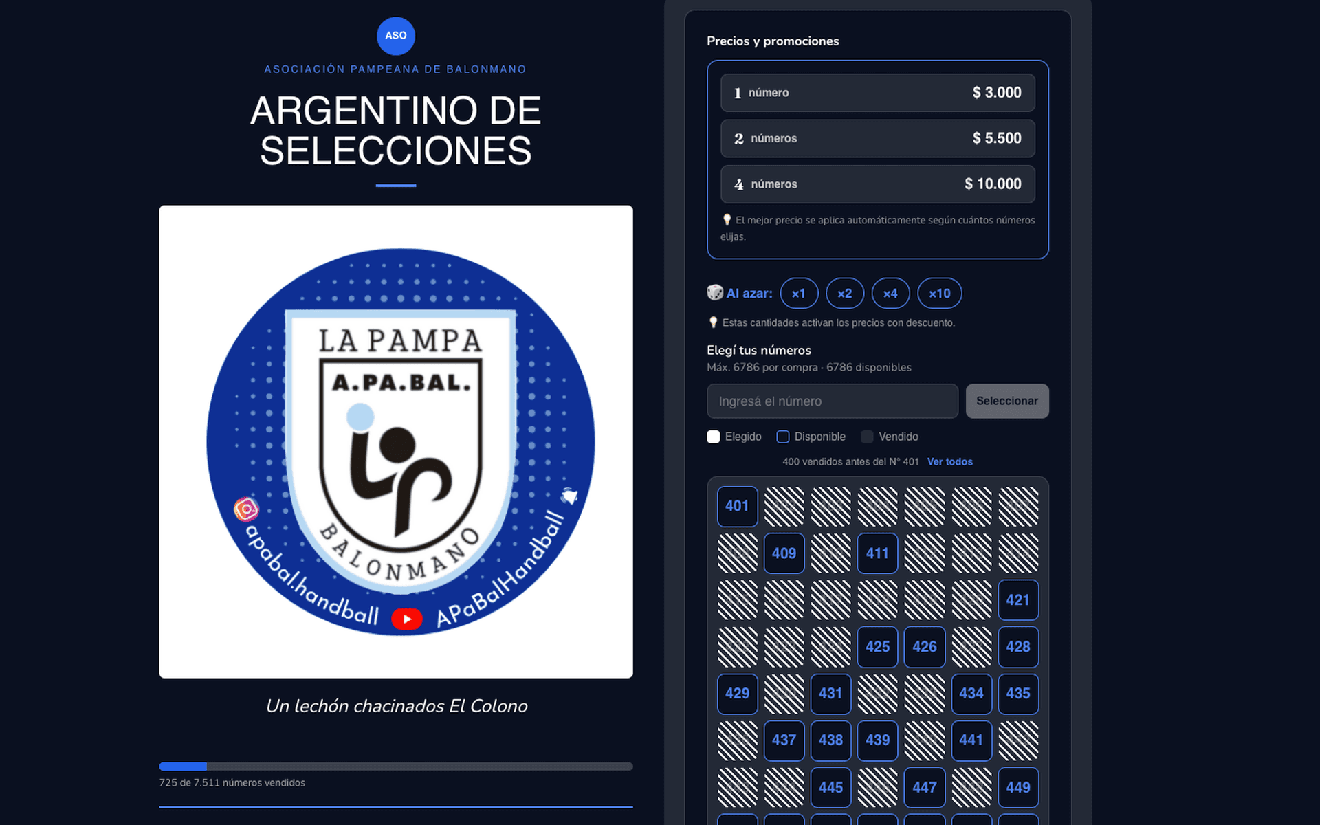 Rifalo — Live raffle
