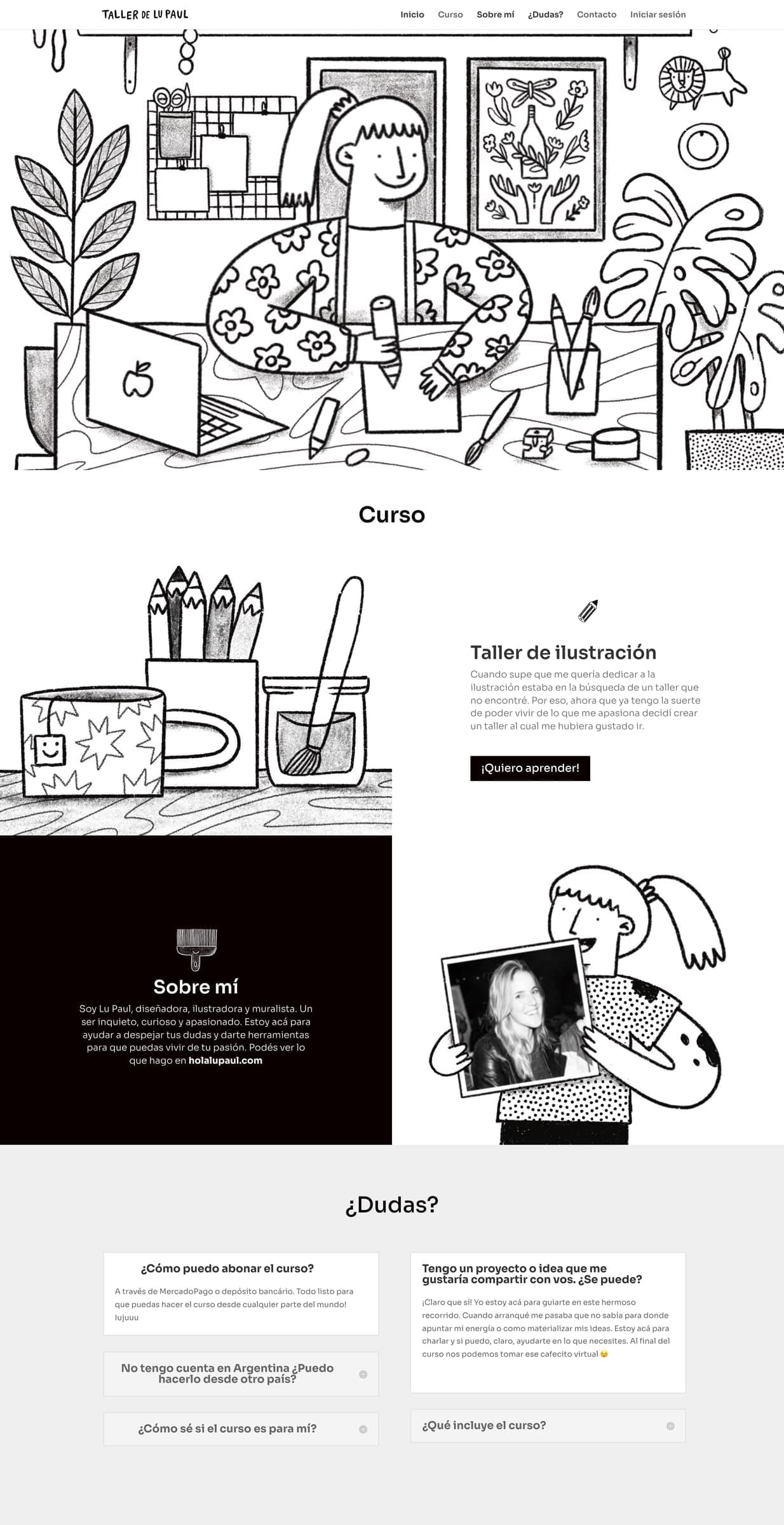 Taller de Lu Paul — Full page