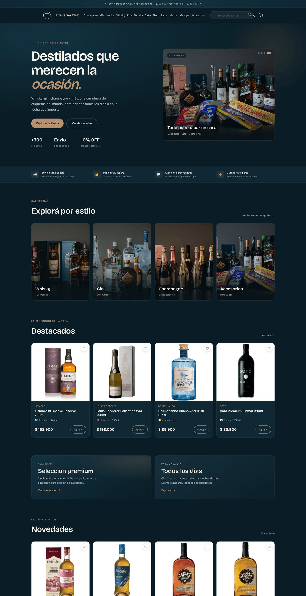 La Taverna Club — Full page