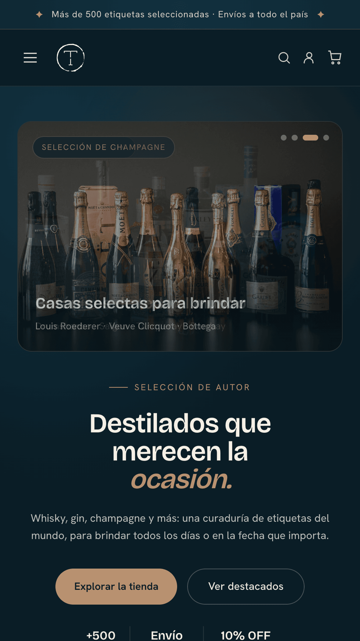 La Taverna Club — Mobile hero